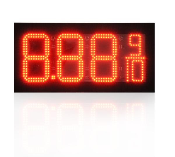 8 Inch Red LED Petrol Display Graphics Display for Outdoor Waterproof LED