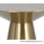 ss Veneer Top Golden Metal Coffee Side Tables In Club Hotel Office