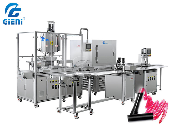 SS304 Aluminum Lipstick Tube Cosmetic Filling Machine 5 Molds