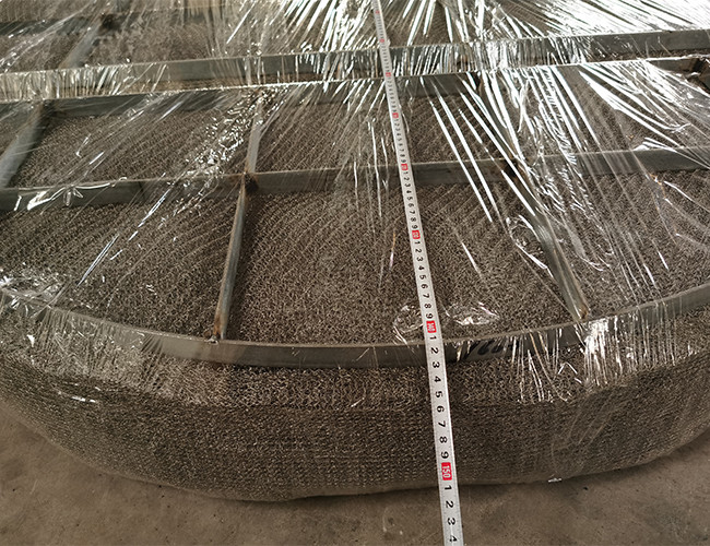 Knitted Wire Mesh Mist Eliminator Demister 5000um For Pressure Vessel