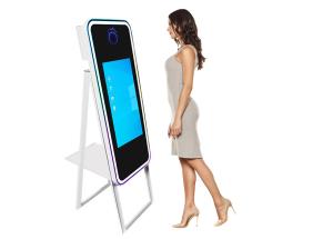 China Advertising Interactive Mirror Photo Booth With Camera Printer on sale