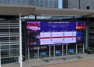 Wholesale P10 Indoor Transparent LED TV Display RGB 800W/Sqm from china suppliers