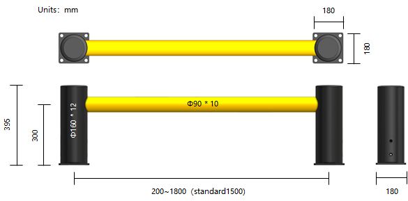 EM-1 One Bar Of Anti-Collision Safety Guardrails