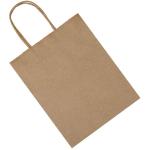 100gsm Square Bottom Greaseproof Brown Kraft Paper Grocery Bags Bulk For Food