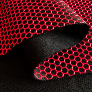 Wholesale Anti Slip Silicone Leather Fabric Printed Honeycomb Faux Leather from china suppliers