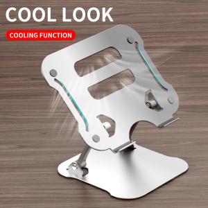 Wholesale 3mm Thickness Rubber Aluminum Alloy Ergonomic Notebook Stand 895g from china suppliers