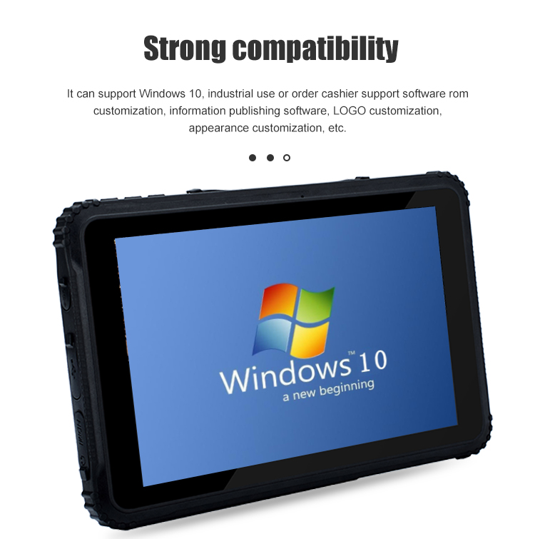 Rugged Tablet 8inch 4gb 64gb/128 IP67 Certified Waterproof GPS Win LCD Touch Tablet PC