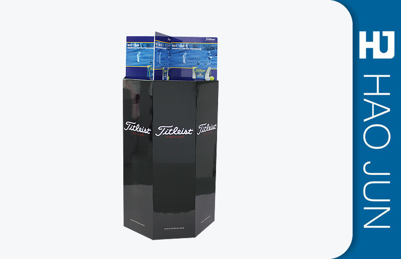 Glossy Black Custom Cardboard Display Stands Cardboard Dump Bins OEM ODM Service