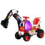 JIAXING Children Toy Fully 6v Electric Excavator Ride on Car for Kids Motor 380