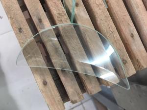 Wholesale Beveled Tempered Safety Glass Hollow Structure Brass / Nickel / Patina Optional from china suppliers