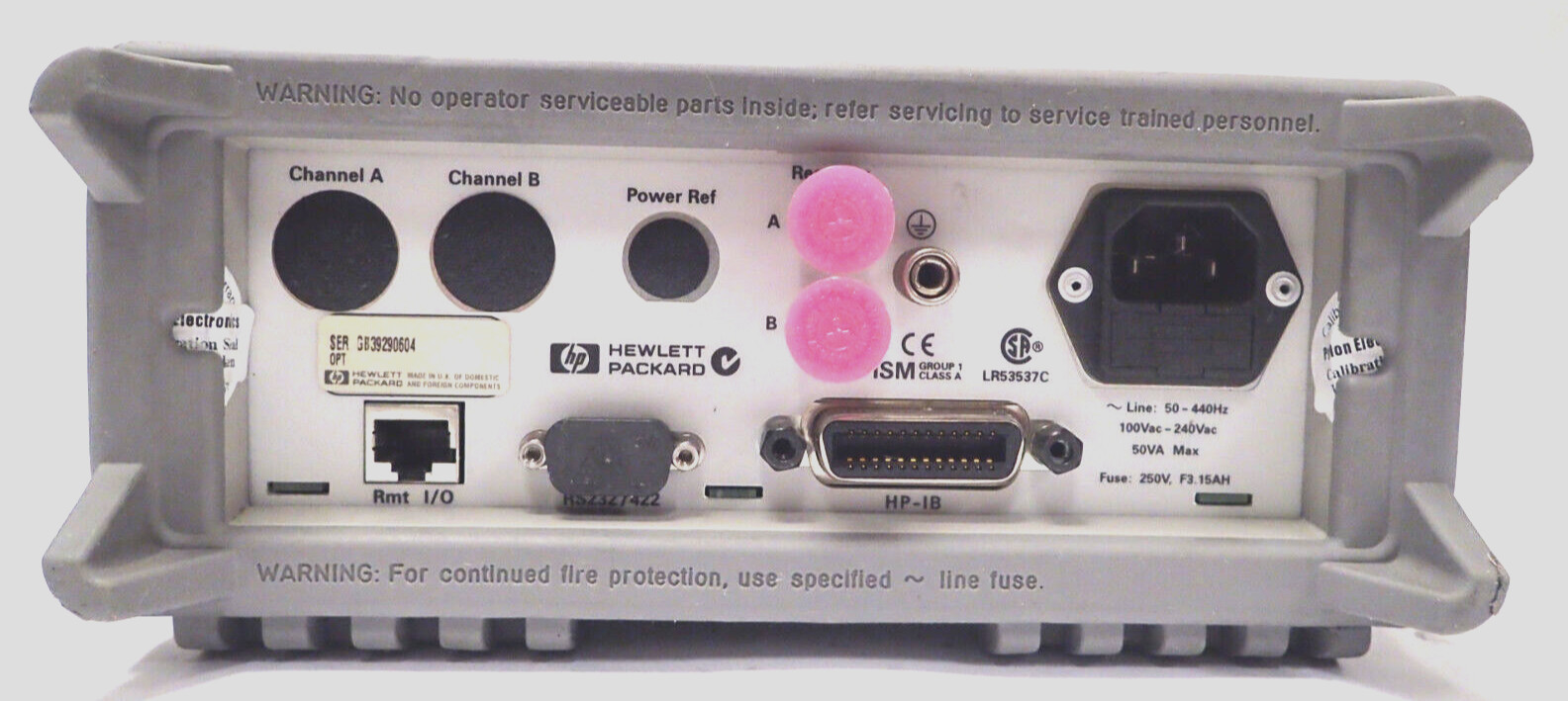 FCC Programmable Dual Channel Power Meter , Keysight Agilent E4419B EPM Series