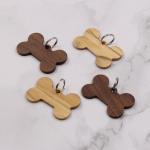 Wooden Puppy Name Tag For Pet Collar Laser Engrave Dog Cat Tag Blank Wood Charms