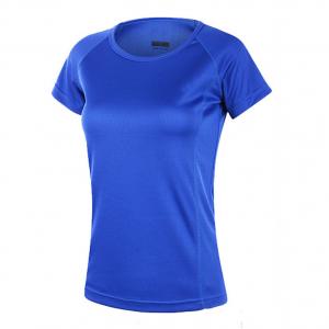 China Women Sports T-shirts, preshrunk Sports T-shirts, Quick dry fabric T-shirts, promotional Logo printed T-shirts on sale
