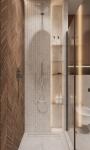 Tailored White Bathroom Cabinet with White Towel Racks
