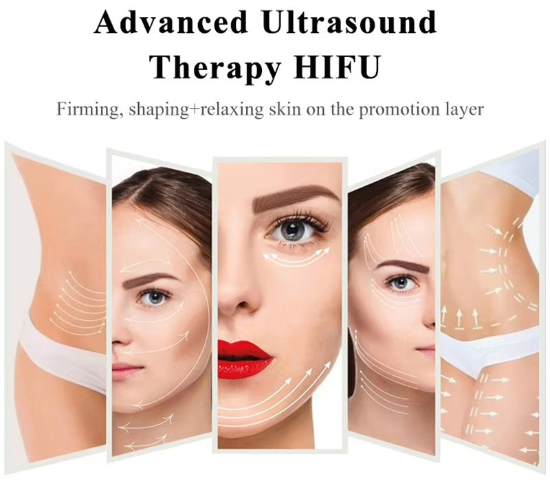 Foldable Wrinkle Removal Micro Focused Ultrasound HIFU 9D Device