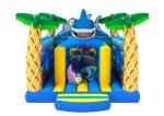 PVC 0.55mm Ocean Themed Shark 4.5x7x4m Inflatable Jumping Castle