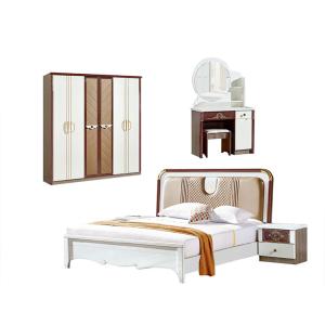 Wholesale MDF PU American Style Solid Wood Bedroom Sets Furniture Cabrini from china suppliers