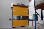 Industrial PVC High Speed Shutter Door Interior 304 Stainless Steel Frame