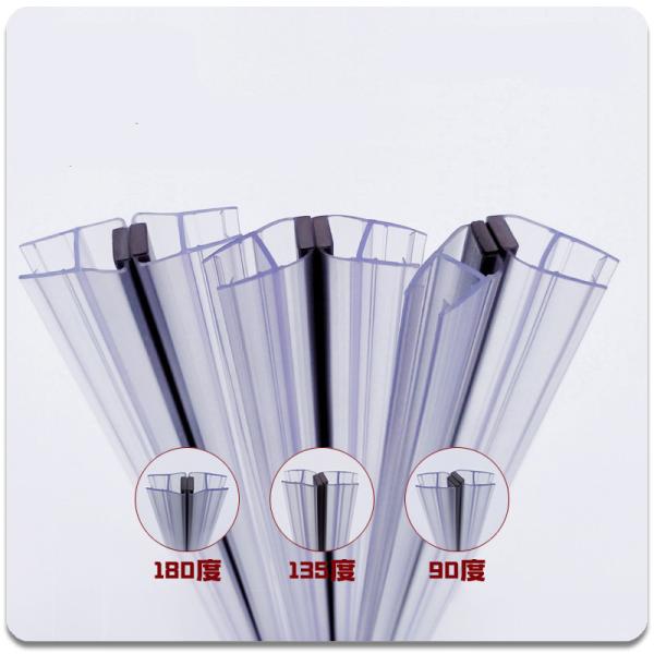 Transparent Glass Doors Design Waterproof Glass Shower Door Seal Strip for 6