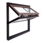 White Commercial Folding Glass Windows Panels Accordion Anti Theft