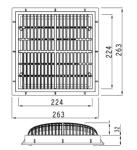 SS304 490x490mm Above Ground Pool Floor Drain