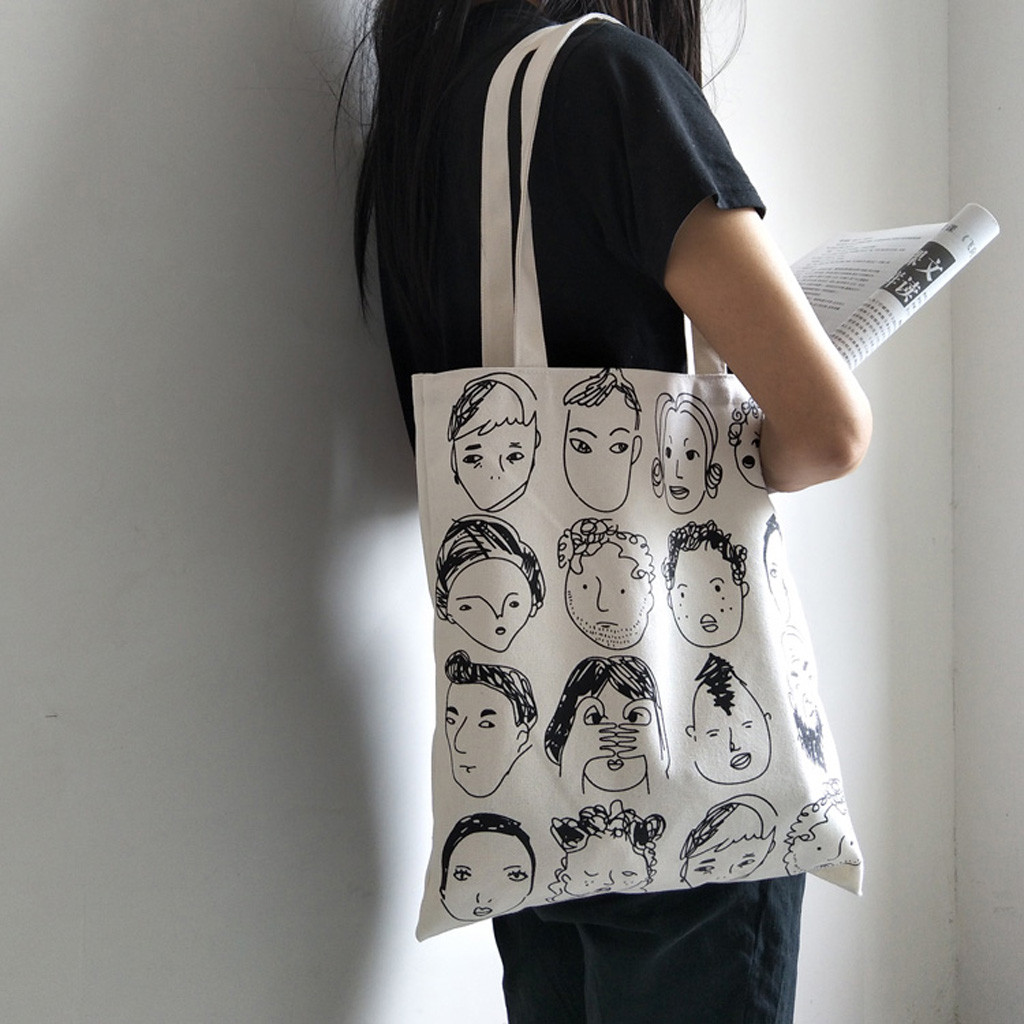 10oz 12oz 14oz Canvas Cotton Tote Lady Shoulder Bag Eco Friendly