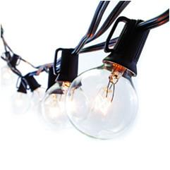 Wholesale waterproof 25 G40 String Light With Clear Bulb For Garden, Lawn, Patio, Party, Outside, Holiday, Indoor, Outdoor Decorat from china suppliers
