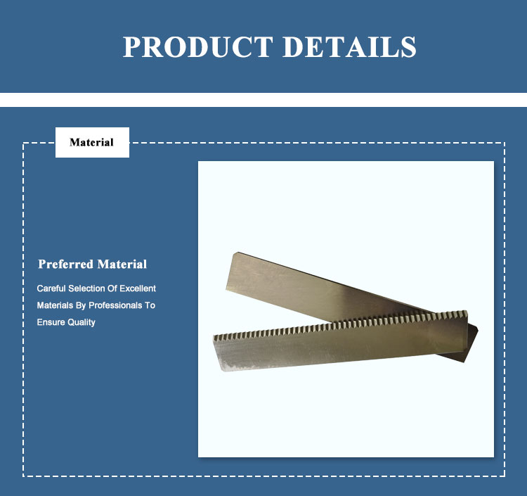 Food Processing Machine Teeth Hss Cutting Blade , Zig Zag Paper Cutter