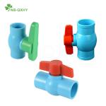 Green Butterfly Handle Plastic PVC Compact Ball Valve with Water Supply