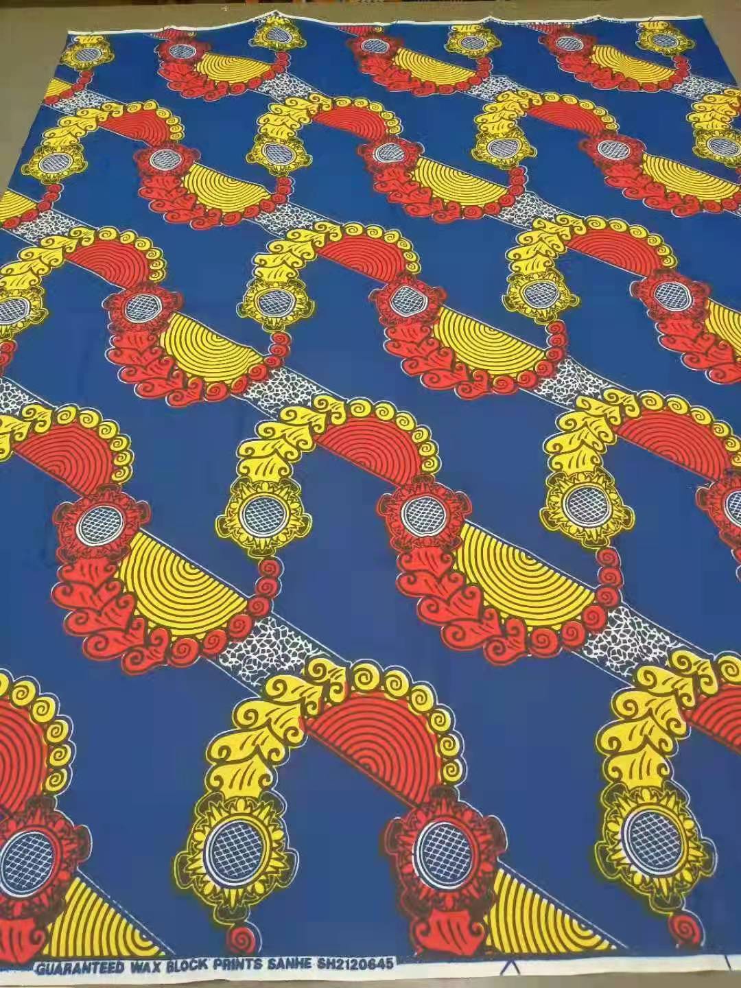 135gsm Real Wax Fabric African Wax Prints Water Resistant and for Fashionable Apparel