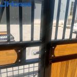 Sliding Door Horse Stall Panels Width Customized Bamboo Wood Infill