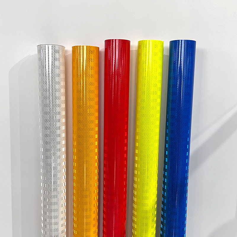 High Intensity Flexible Prismatic Reflective Drum Sheeting for Traffic Control Signs White LZT9601
