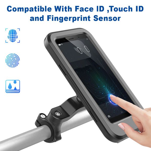Universal 360 Degree Waterproof Bicycle Phone Holder Cell Phone Support Mount Stand Clip