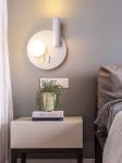Bedside reading wall lamp acrylic ball Nordic bedroom bed board light living