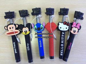 Wholesale Wholesale Cartoon Wired Selfie Stick Monopod, without bluetooth design from china suppliers