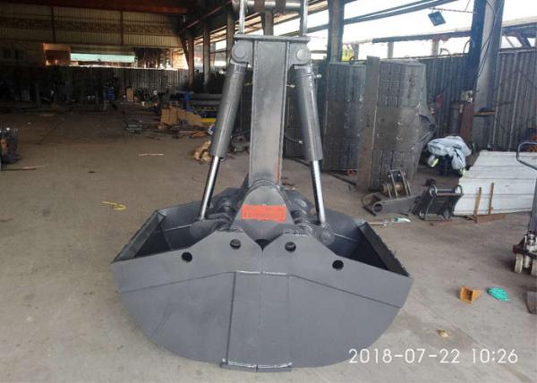 Professional Hydraulic Grapple Attachment , Hydraulic Grab Bucket Double