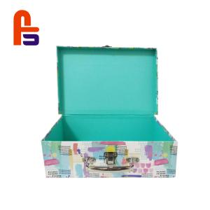 Wholesale Fashion Kids Non Toxic Paper Material Cardboard Suitcase Box from china suppliers