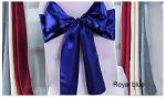 Standard Size Red Wedding Lace Up Satin Chair Sashes