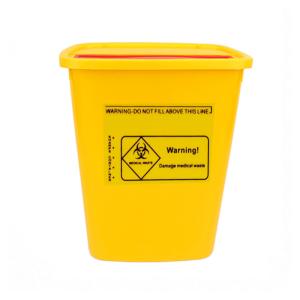 Wholesale Plastic Yellow Medical Waste Bin Needles Disposable Sharps Container from china suppliers