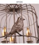 Rustic Cage Birds Chandelier for farmhouse Bedroom Sitting room lighting (WH-CI