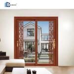 Three Rail Broken Bridge Aluminium Sliding Doors 40 Sound Insulation For Family