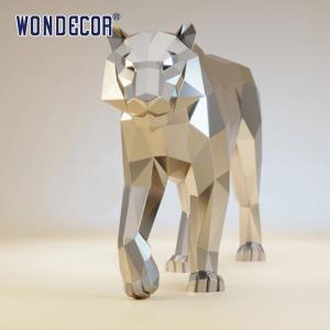 Wholesale Majestic Forged Metal Sculpture Large Scale Public Art Geometric Tiger from china suppliers