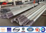 Hot Dip Galvanized Power Distribution Pole Electric Steel Pole 35FT 40Ft