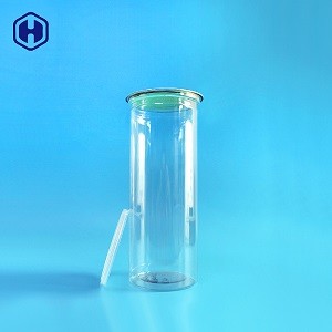 High Empty Transparent Cylinder Container Portable Leakage Proof