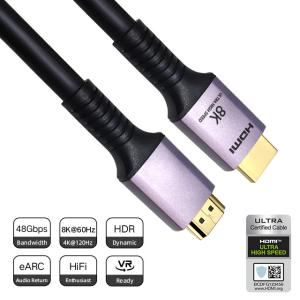 Wholesale 8K 24Awg Hdmi Cable Custom Logo For Hdtv Ps4 Hdmi 48Gbps from china suppliers