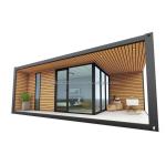 Customizable Luxury Wooden Container House Modern Design Steel Prefabricated