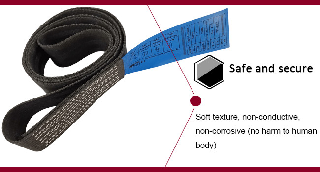 Durable Endless Webbing Sling Endless Lifting Slings High Tenacity Polyester Fiber