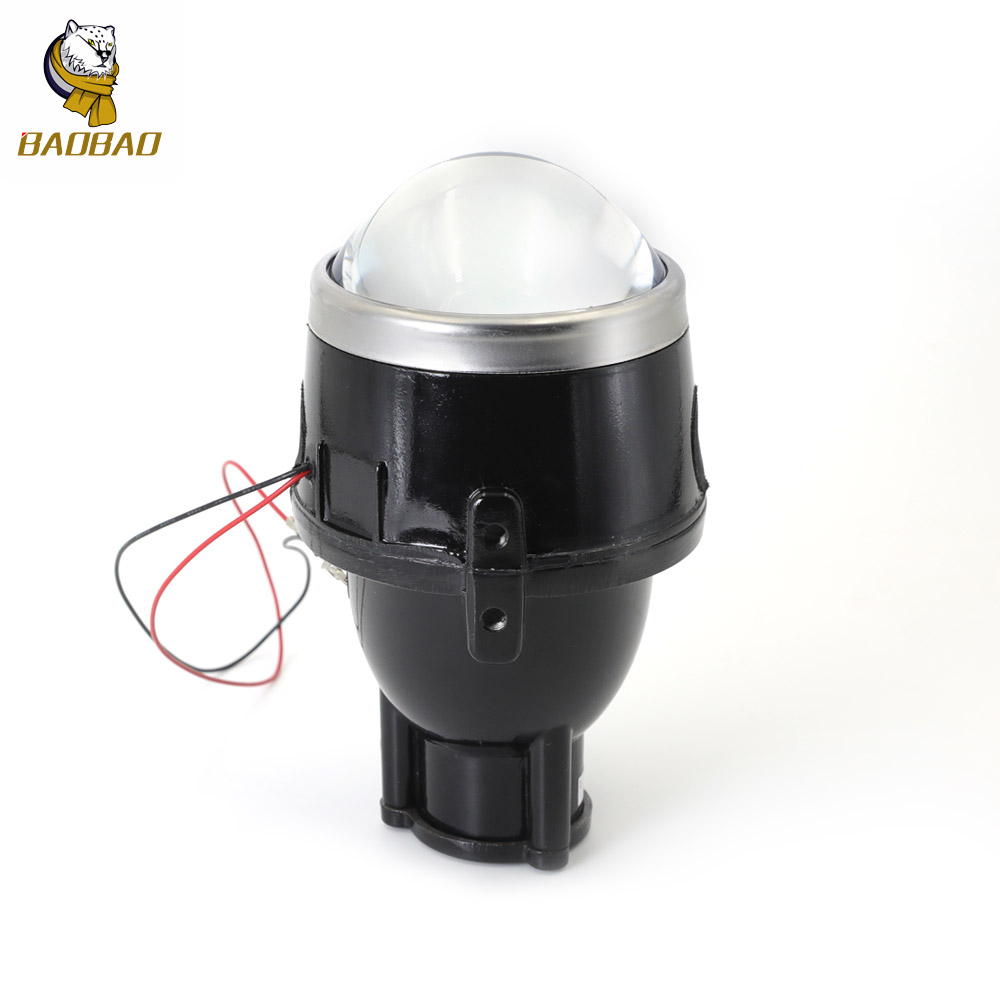 Aluminum White Universal Car Projector 3.5 Inch Fog Light LED Lamp