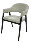 Polyester Fabric Upholstered Dining Chair Livingroom Chair Armrest Chair Leisure