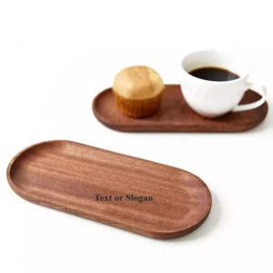 Wholesale Smooth Surfaces Acacia Wood Serving Tray Sushi Cheese Dessert Platters Food from china suppliers